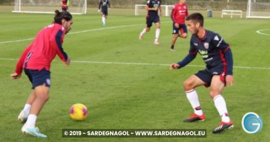 Cagliari allenamento