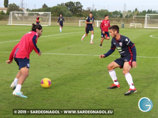 Cagliari allenamento