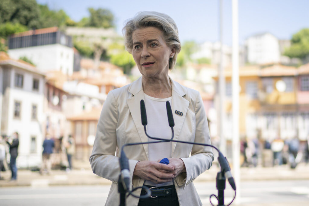 Ursula von der Leyen, © Portuguese Presidency of the Council of the European Union 2021 – Gonçalo Delgado