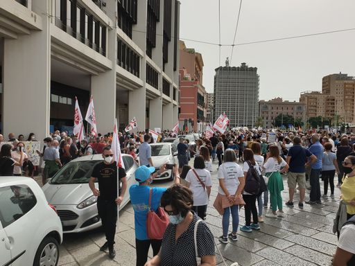 Protesta, foto Dire