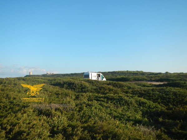 Campeggio abusivo, Corpo forestale della Regione Sardegna