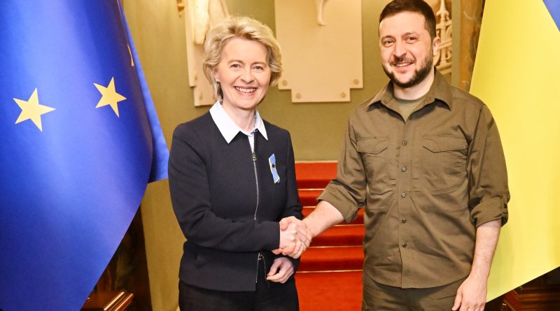 Ursula von der Leyen, Volodymyr Zelensky, foto Christophe Licoppe, European Union, 2022 Copyright Source: EC - Audiovisual Service