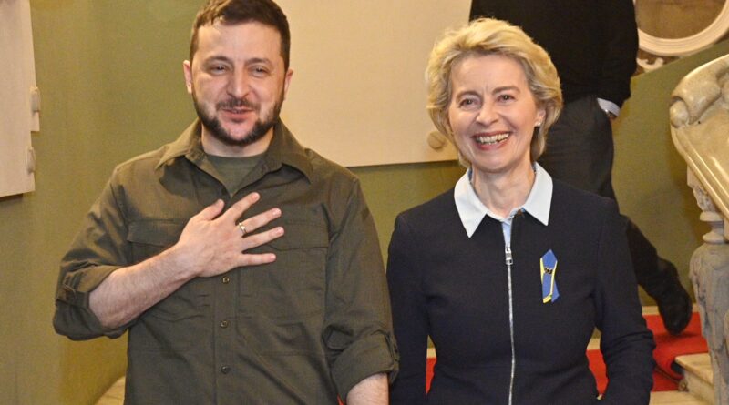 Ursula von der Leyen, Volodymyr Zelensky, foto Christophe Licoppe, European Union, 2022 Copyright Source: EC - Audiovisual Service