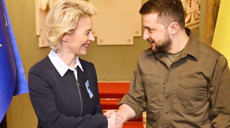 Ursula von der Leyen, Volodymyr Zelensky, foto Christophe Licoppe, European Union, 2022 Copyright Source: EC - Audiovisual Service