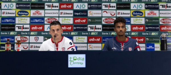 Filippo Falco, Elio Capradossi, foto Cagliari Calcio/Valerio Spano