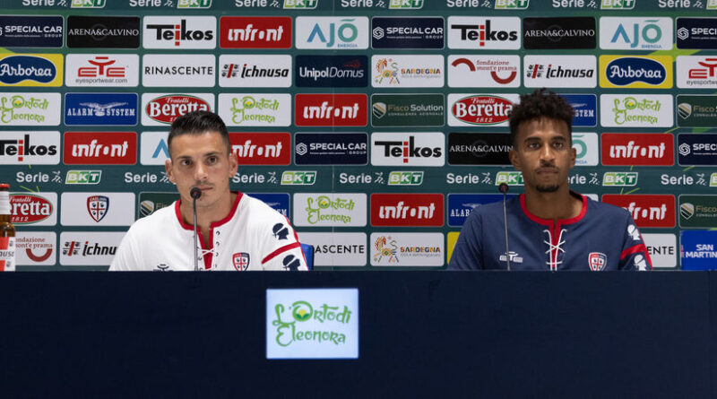 Filippo Falco, Elio Capradossi, foto Cagliari Calcio/Valerio Spano