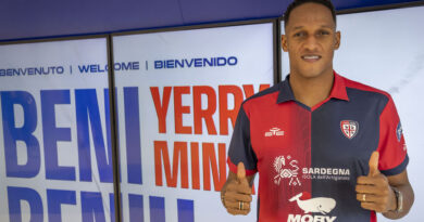 Yerri Mina, foto Cagliari Calcio